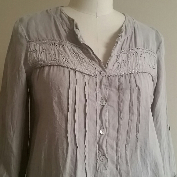 Carla Conti Italian designer Linen Shirtdress XS - Picture 2 of 7
